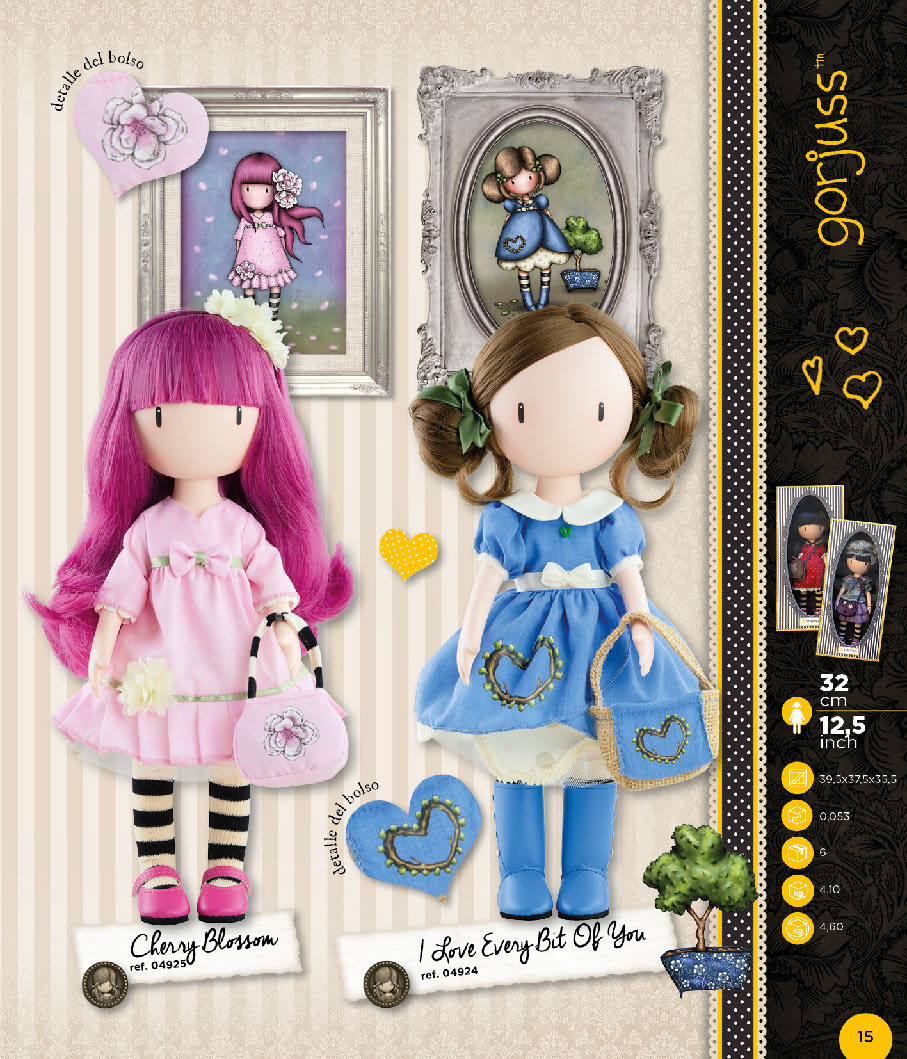 Кукла Горджусс Цветущая вишня 32 см  